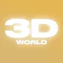🔥・3D WORLD logo